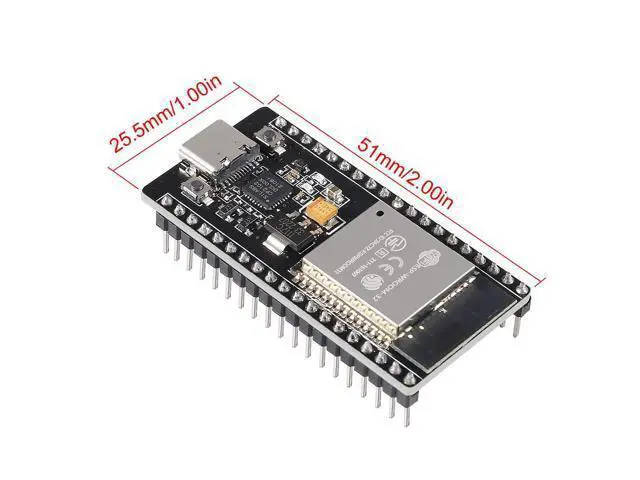 Alt view image 5 of 5 - 5Pcs ESP32 Development Board CP2102 Chip 38Pin Narrow Version WiFi + Bluetooth Microcontroller Dual Cores ESP-32 ESP-32D Board ESP-WROOM-32 2 in 1 Dual Core Low Power Consumption ESP-32 Type C