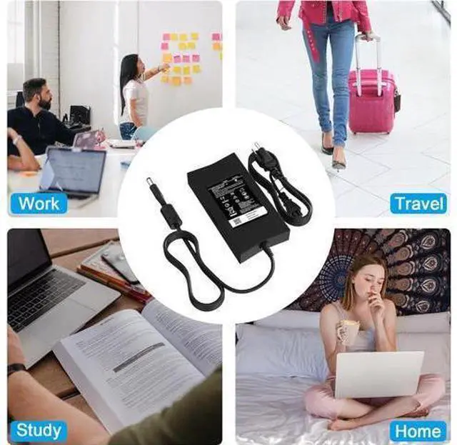 Alt view image 5 of 7 - 130W Laptop Charger for Dell XPS 15 Precision M20 M60 M70 M90 M2400 M4400 M6300 LA130PM121 DA130PE1-00 Inspiron 11 15 7000 7559 N7110 N5110 Vostro 500 1000 1200 1400 AC Adapter Power Cord