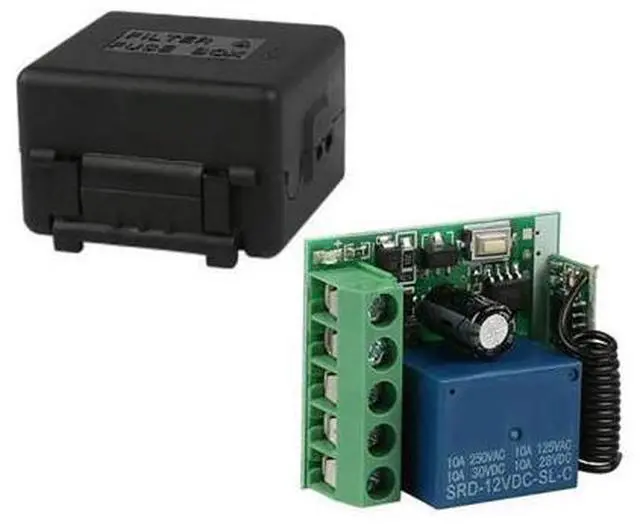 Alt view image 3 of 4 - 5X 433 Mhz RF Wireless Switch Receiver DC 12V Single Relay Receiver Module With 10 Remote Transmitter