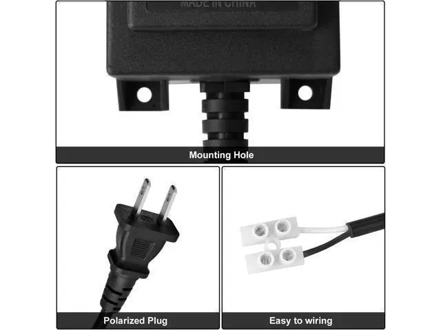 Alt view image 7 of 7 - AGPtEK Voltage Converter Transformer 110/120V to AC 12V/5A, 60-Watt Waterproof Power Supply Converter for Swimming Pool Light, Water Pump, Outdoor Light, Spotlights