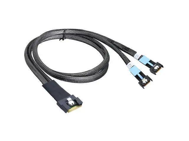 Alt view image 3 of 5 - AoQhir Slimline SAS SFF-8654 8I to Dual MCIO 4I Server Cable with Anti-Misplug Full Cover Design, 16G High-Speed Copper Wire Harness (0.8M/31.49in)