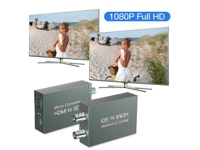 Alt view image 3 of 5 - HDMI to 2x SDI Converter - Audio Embedder, Auto Format Detection (HDMI Type A)