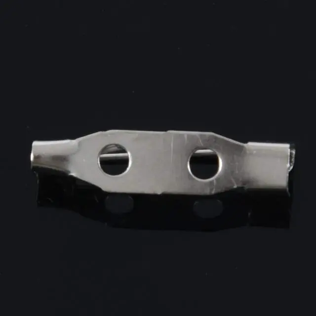 Alt view image 2 of 7 - 30 Brooch Bar Backs Safety Pins Catch Findings Small 20mm