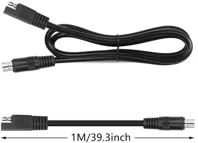 Alt view image 7 of 7 - 24V DC8mm to SAE Extension Cable DC 8.0mm x 2.0mm Male Plug to SAE Solar Adapter Connector Cable 14AWG for Car,Motorcycle,Solar Panel,Portable Generator,Solar Power Station Etc.