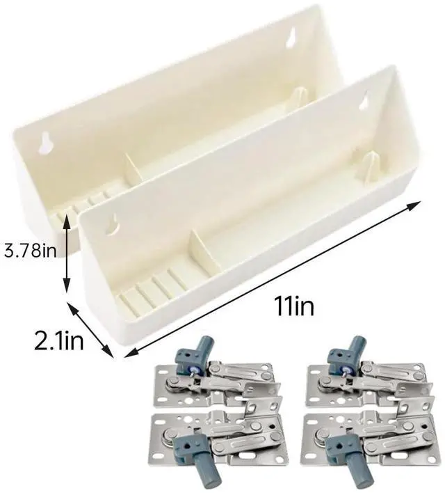 Alt view image 6 of 7 - Sturdy 11" Soft Close Tip-Out Tray for Sink, Tip-Out Trays(2set), Great for Maximizing Kitchen and Bathroom Storage