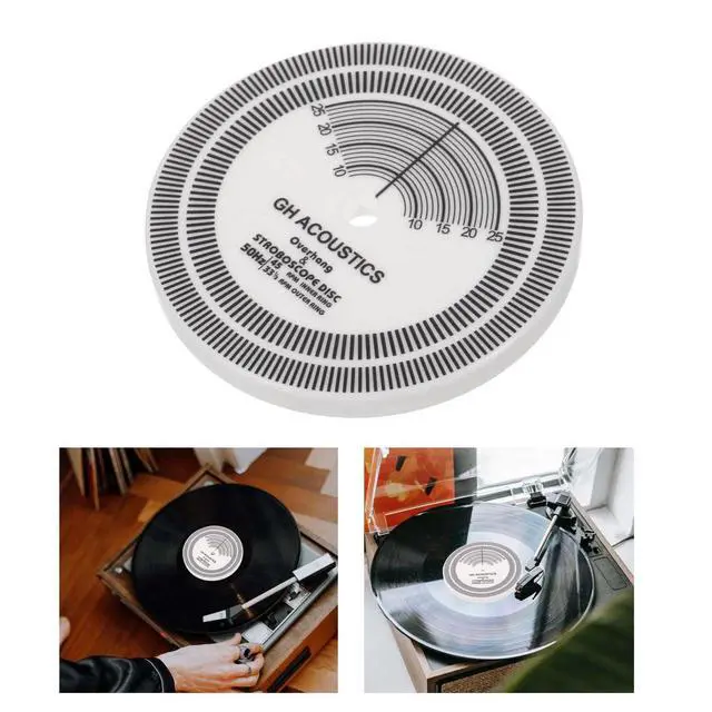 Alt view image 2 of 6 - Reliable Turntables Strobe Disc Stroboscope Mat Tests Rotational Speed Detection Vinyl Recording Speed Measuring Disc Easy to Use