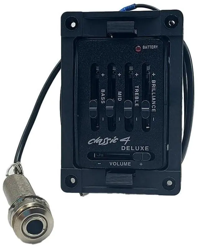 Main image of 4 Band EQ Preamp Classic 4 Deluxe Guitar Pickups for Classical Acoustic Instruments Accessories Parts