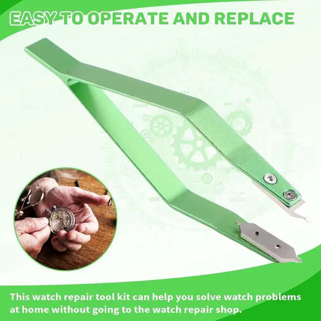 Alt view image 5 of 7 - 7825 V Shaped Metal Watch Spring Bar Remover Tweezer 7825 V Type Watch Spring Bar Tweezers Watch Repair Tool Accessory