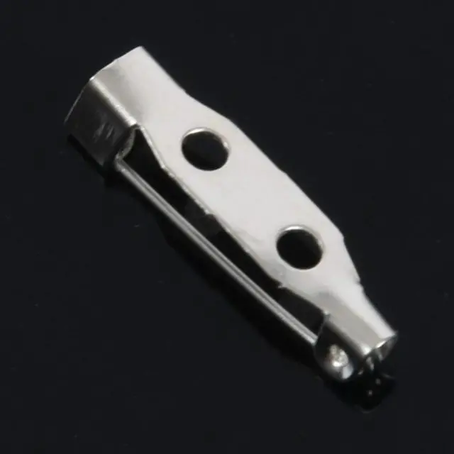 Alt view image 5 of 7 - 30 Brooch Bar Backs Safety Pins Catch Findings Small 20mm