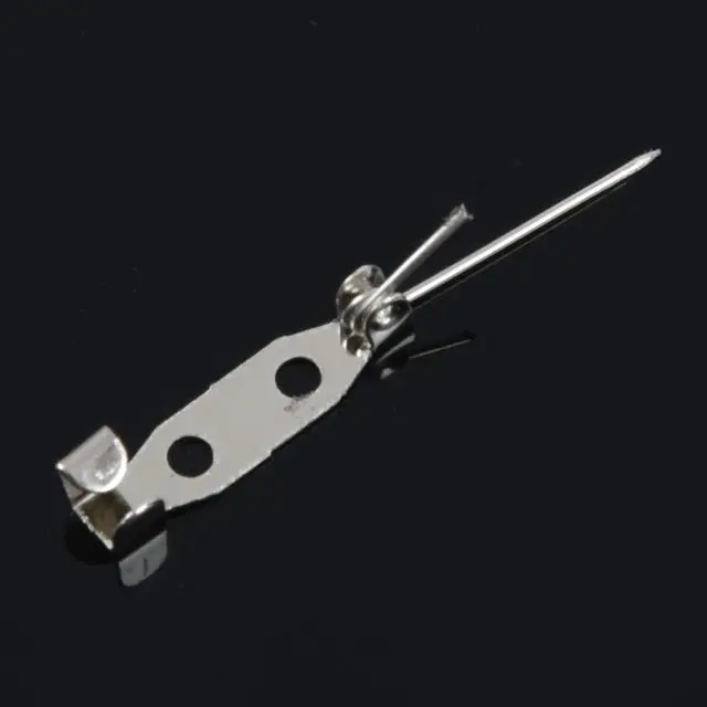 Alt view image 7 of 7 - 30 Brooch Bar Backs Safety Pins Catch Findings Small 20mm