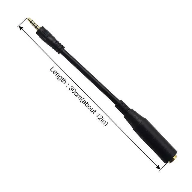 Alt view image 7 of 7 - 1/4" to 1/8" Adapter,6.35mm Stereo Jack to 3.5mm TRRS Male Audio Cable Connector Adapter for Amplifiers, Guitars, Pianos, Home Theater Equipment Etc.