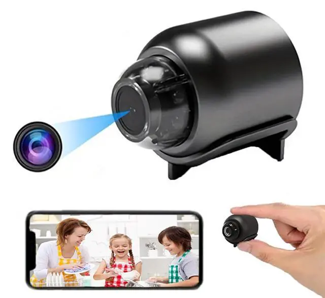 Main image of Wireless Camera Hidden Cameras, Mini Nanny Cam Smart Home, Small Indoor Outdoor Camera with Remote View, Compatible with Android and iOS, Baby, Pet Monitor, Car Guard(Video Only)