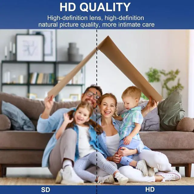 Alt view image 2 of 6 - Mini Security Camera, 1080P HD WiFi Home Indoor Outdoor Camera for Baby/Pet/Nanny, IP Camera Remote Viewing for Security with iOS,Android Phone APP(Video Only)
