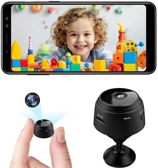 Main image of Mini Security Camera, 1080P HD WiFi Home Indoor Outdoor Camera for Baby/Pet/Nanny, IP Camera Remote Viewing for Security with iOS,Android Phone APP(Video Only)