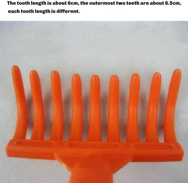 Alt view image 3 of 6 - Olive Rake Heads 9-Tooth Rake Multipurpose Plastic Shovel Rake Olive Picking Rake Gardening Tools Inner Diameter 2.5cm