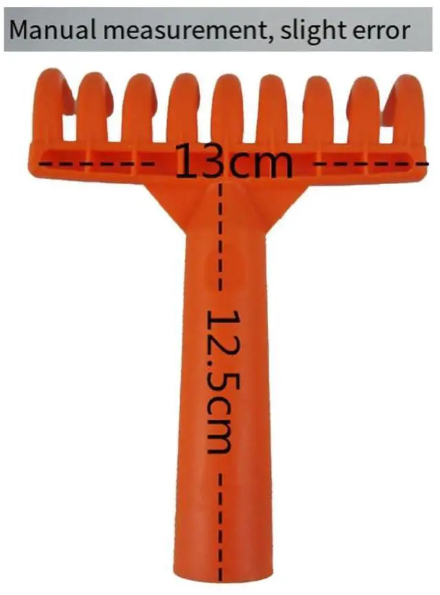 Alt view image 4 of 6 - Olive Rake Heads 9-Tooth Rake Multipurpose Plastic Shovel Rake Olive Picking Rake Gardening Tools Inner Diameter 2.5cm