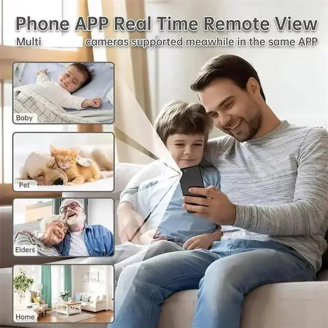 Alt view image 3 of 7 - A9 Mini Wireless Surveillance Camera 1080p WiFi Security Monitoring Remote Monitor, Camera, Smart Home