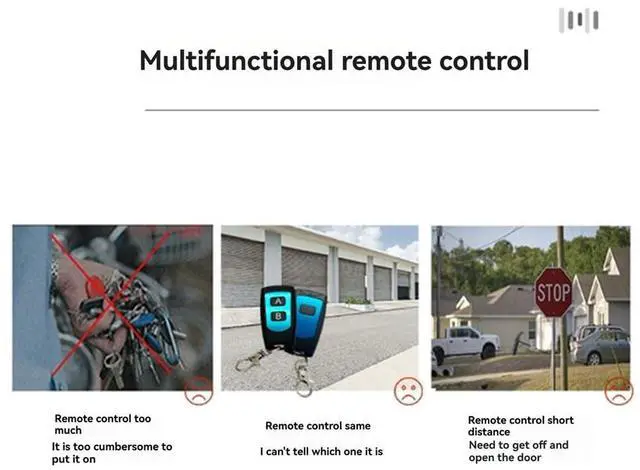 Alt view image 7 of 7 - Universal Garage Door Remote Control 433.92 Mhz Rolling Door Wireless Remote Control Key Fob for Gate Automation