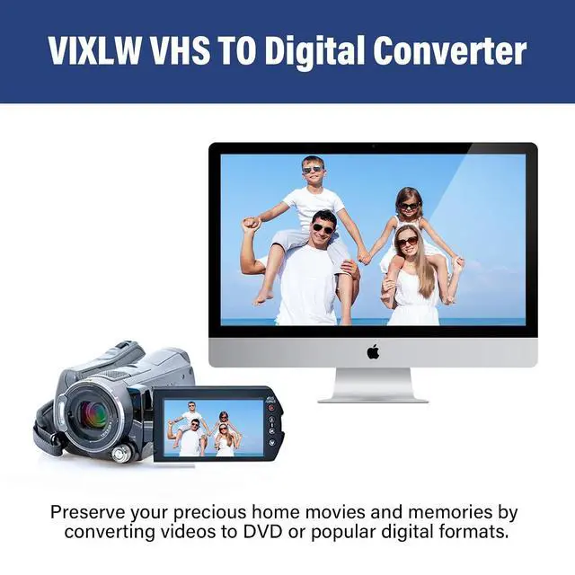 Alt view image 3 of 7 - Video Capture, USB Video Capture Device, Convert VHS to Digital, VHS/VCR/Hi8/Mini DV to Digital/DVD Converter, for Tape Player Camcorder Camera PC TV OBS, for Mac OS, Android, Windows