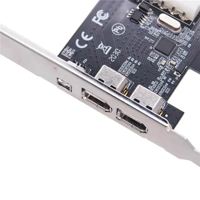 Alt view image 4 of 6 - PCI-E 1X 1394 4 Port DV HD Video Capture Card Firewire Card 800/400/200/100Mbps Supports Hot-Swapping for Desktop