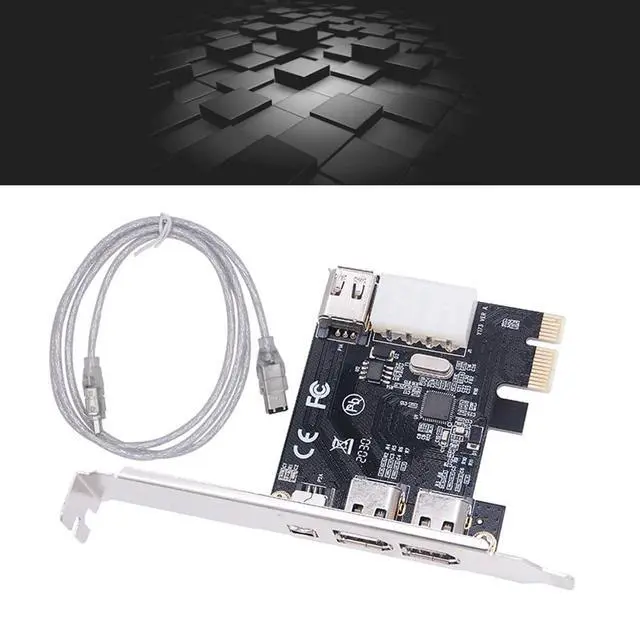 Alt view image 5 of 6 - PCI-E 1X 1394 4 Port DV HD Video Capture Card Firewire Card 800/400/200/100Mbps Supports Hot-Swapping for Desktop