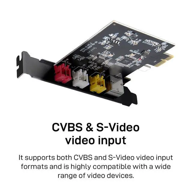 Alt view image 7 of 7 - PCIE Video Capture Card, Ultra-Low Latency Pass-Through Capture Board for Retro Gaming & Legacy AV Devices, Compatible with Windows 8/10/11 & Linux
