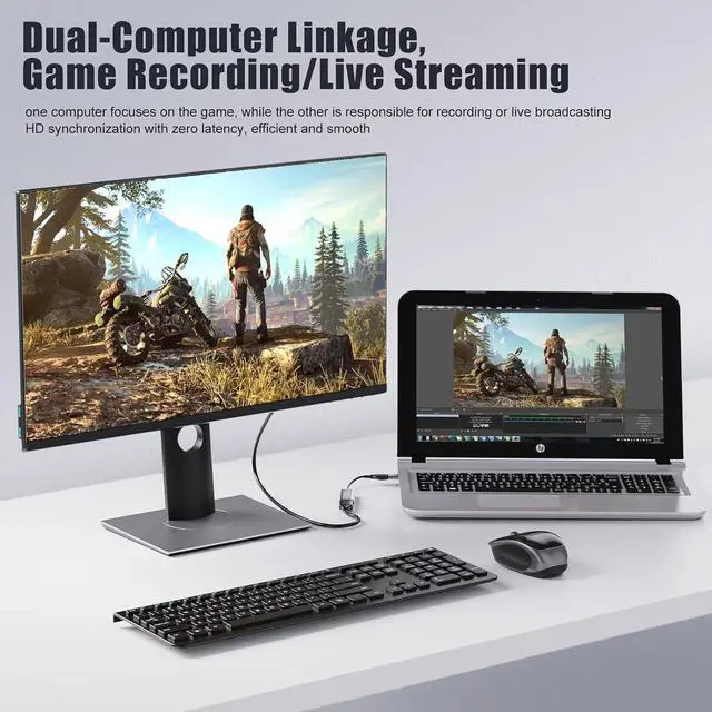 Alt view image 4 of 7 - HDMI Capture Card, 4K HDMI to USB/USB-C Capture Device, USB3.0 Video Capture Card for Streaming and Recording, Work with Windows/Mac OS/OBS, for Live Broadcast PS4/5 Switch Gaming Streaming