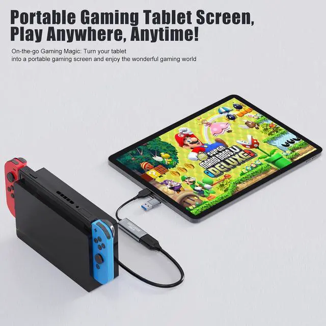 Alt view image 6 of 7 - HDMI Capture Card, 4K HDMI to USB/USB-C Capture Device, USB3.0 Video Capture Card for Streaming and Recording, Work with Windows/Mac OS/OBS, for Live Broadcast PS4/5 Switch Gaming Streaming