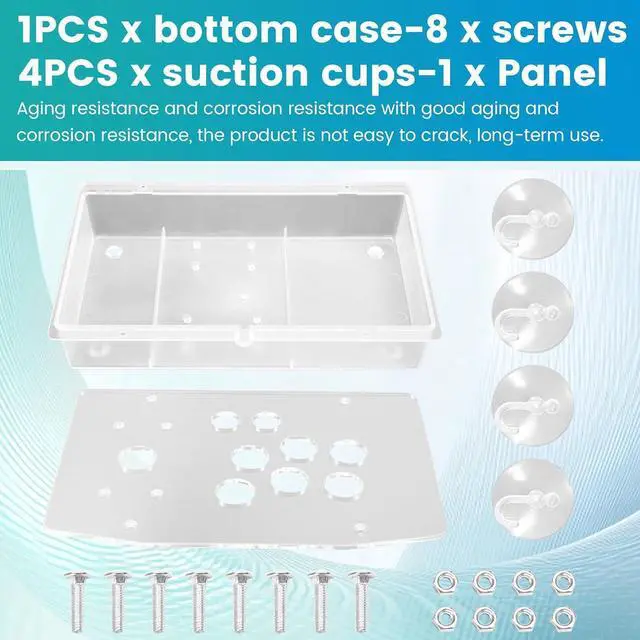 Alt view image 3 of 7 - DIY Arcade Joystick Acrylic Panel Case for Arcade Game Machine DIY Can Be Installed Joystick Button for Retro Video Game