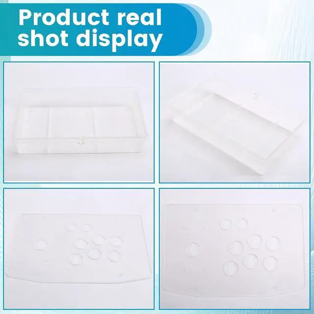 Alt view image 4 of 7 - DIY Arcade Joystick Acrylic Panel Case for Arcade Game Machine DIY Can Be Installed Joystick Button for Retro Video Game
