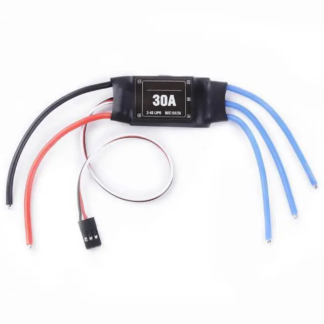 Alt view image 6 of 7 - 4PCS 2-4S 30A RC Brushless ESC Electric Speed Controller 5V 2A for 2 to 4S Lipo Battery DIY Multicopter Quadcopter Easy to Use