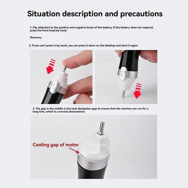Alt view image 6 of 7 - MS148 Reciprocating Electric Polishing Sander Mini Handheld Sanding Tools for Plastic Model Parts DIY Building Tools