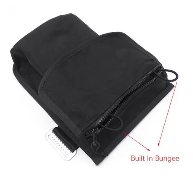 Alt view image 2 of 7 - 1 PCS Technical Scuba Diving Storage Bag Weight Belt Lead Pocket Black Attach to Leg BCD Adjustable Swater Sport Diving Equipment