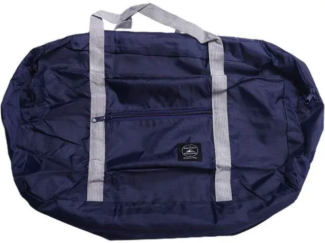 Alt view image 4 of 7 - Multifunction Large Capacity Casual Folding Waterproof Luggage Storage Bags Suitcase Handbag Organizer Tote Bag Navy