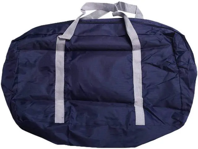 Alt view image 7 of 7 - Multifunction Large Capacity Casual Folding Waterproof Luggage Storage Bags Suitcase Handbag Organizer Tote Bag Navy