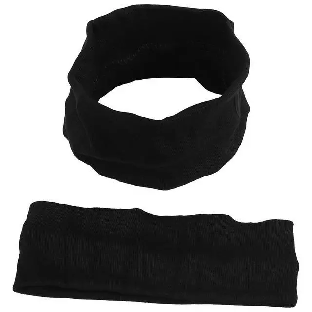 Alt view image 6 of 7 - 2pcs Fashion Women Cotton Yoga Hair Band Sports Sweat Lady Headband Popular Women Hair Accessories Black