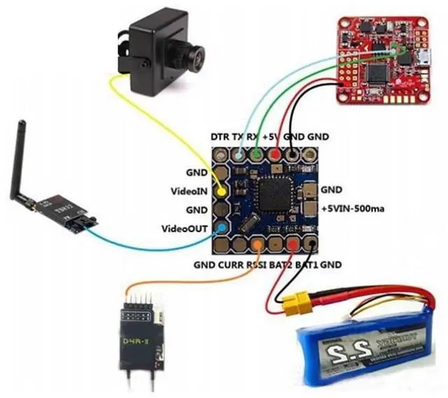 Alt view image 3 of 7 - FPV Mini Micro-OSD Mini OSD for SP Racing CC3D Naze32 F3 F4 Flight Controller