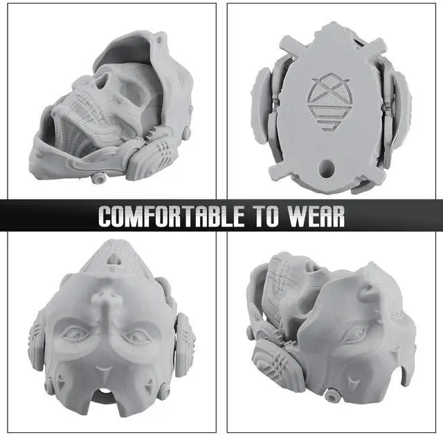 Alt view image 3 of 7 - 3D Printing Deformation Skull Model Tabletop Ornaments 3D Printed Skeleton Decoration Stress Relief Toy A