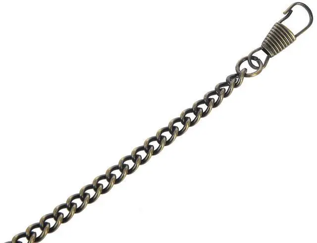 Alt view image 6 of 7 - Retro Antique Vintage Pocket Watch Chain Bronze