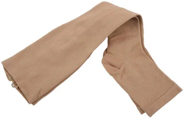 Alt view image 5 of 7 - Increasing circulation Compression Knee Socks Leg Support Stockings Beige S