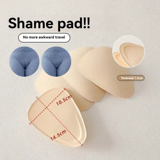Alt view image 2 of 7 - Cotton Shaming Pads for Women's Underwear Eliminates Embarrassing Lines and Plump Front Crotch for Women's Yoga Pants 2PCS
