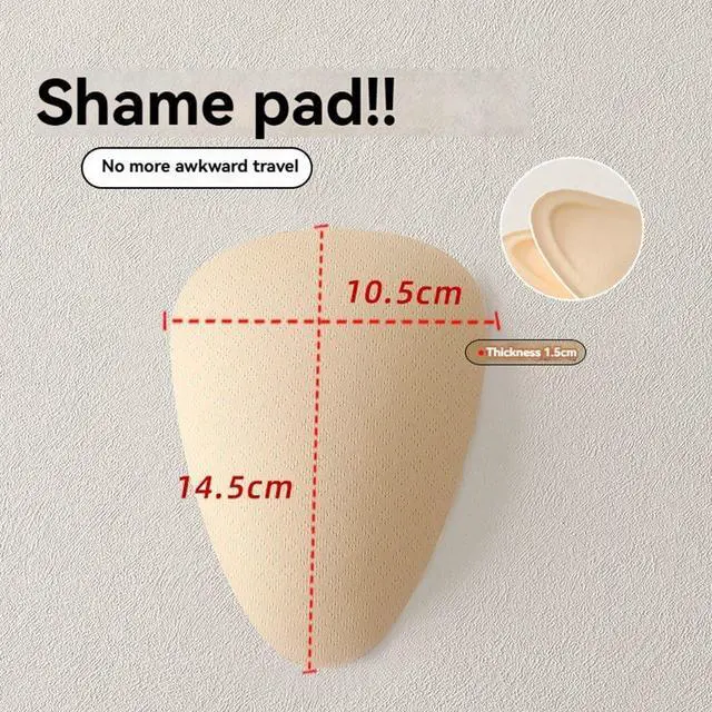 Alt view image 5 of 7 - Cotton Shaming Pads for Women's Underwear Eliminates Embarrassing Lines and Plump Front Crotch for Women's Yoga Pants 2PCS