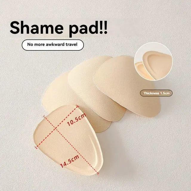 Alt view image 4 of 7 - Cotton Shaming Pads for Women's Underwear Eliminates Embarrassing Lines and Plump Front Crotch for Women's Yoga Pants 2PCS