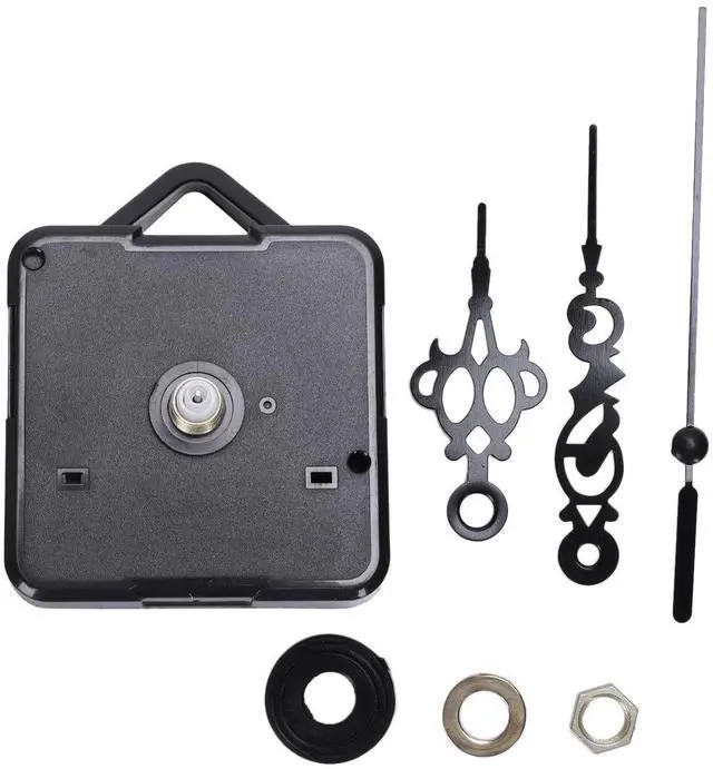 Alt view image 2 of 7 - Quartz Wall Clock Movement Mechanism Black DIY Repair Parts Kit Clock Movement Mechanism