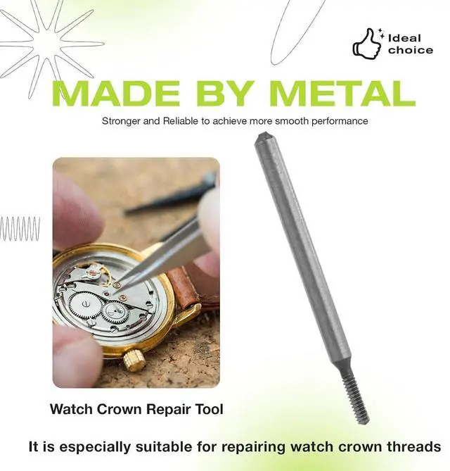 Alt view image 4 of 7 - 1Pcs M0.9 HSS Mini Tap Watch Crown Repair Tool