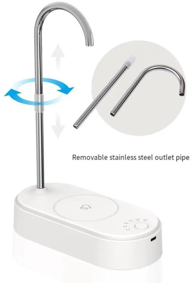 Alt view image 4 of 6 - Electric Drinking Water Pump Automatic Drinking Water Dispenser Drinking Water Bottle Pump Home Water Pump A
