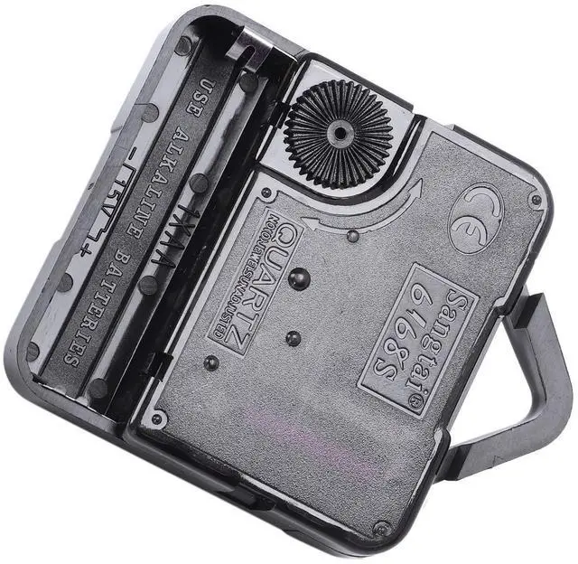 Alt view image 6 of 7 - Quartz Wall Clock Movement Mechanism Black DIY Repair Parts Kit Clock Movement Mechanism