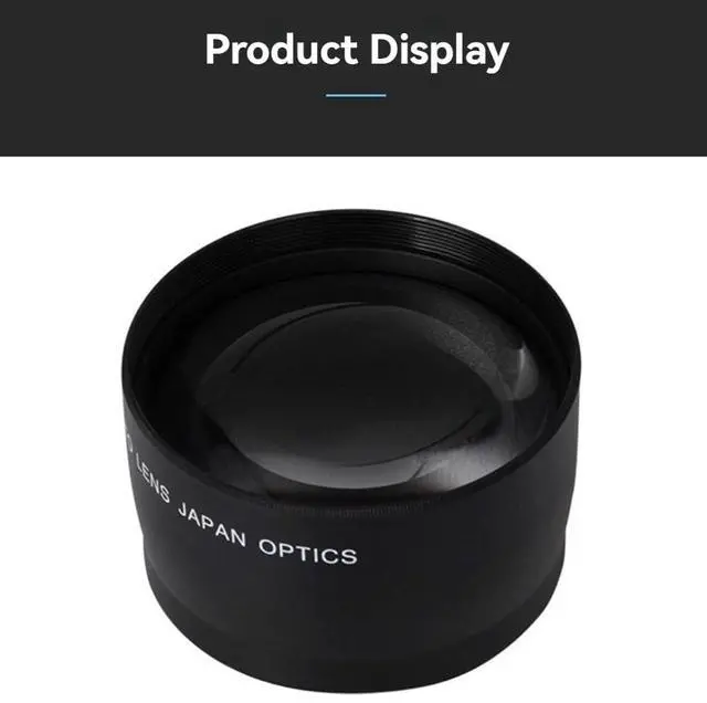 Alt view image 3 of 7 - 55mm 2.0X Telephoto Lens Teleconverter Lens Digital SLR Camera Parts Photography Accessory