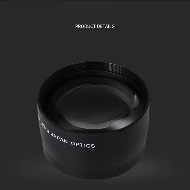 Alt view image 4 of 7 - 55mm 2.0X Telephoto Lens Teleconverter Lens Digital SLR Camera Parts Photography Accessory