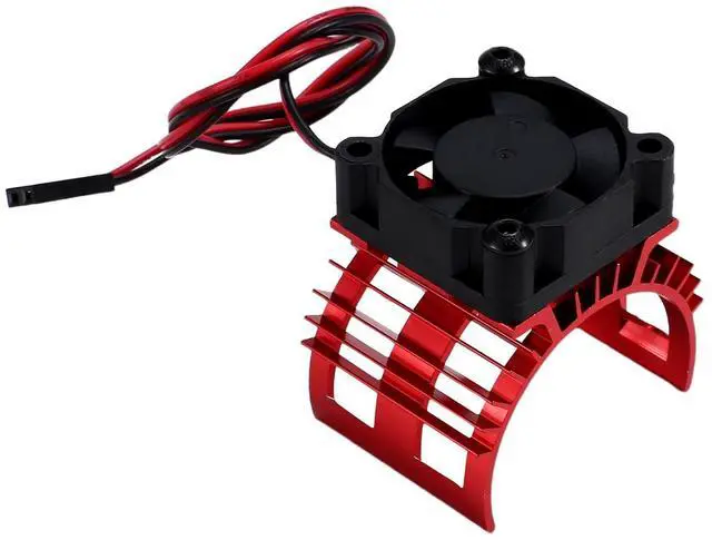 Main image of RC Car 540 550 3650 3660 3665 Brushless Electric Motor Cover HeatSink Cooling Fan for 124017 124016 Parts Red